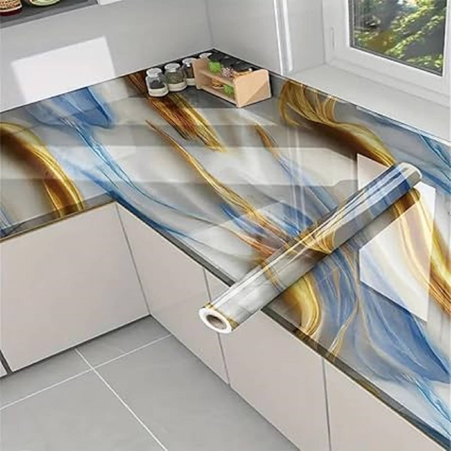 RIVERNEST Graffiti & Art Wallpaper ( 60 x 200 ) cm ( Pack of 2 )