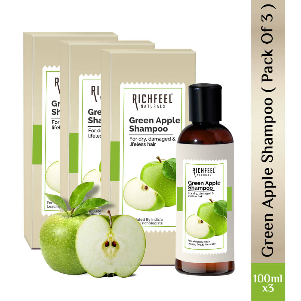     			Richfeel Green Apple Shampoo 100 Ml Pack of 3