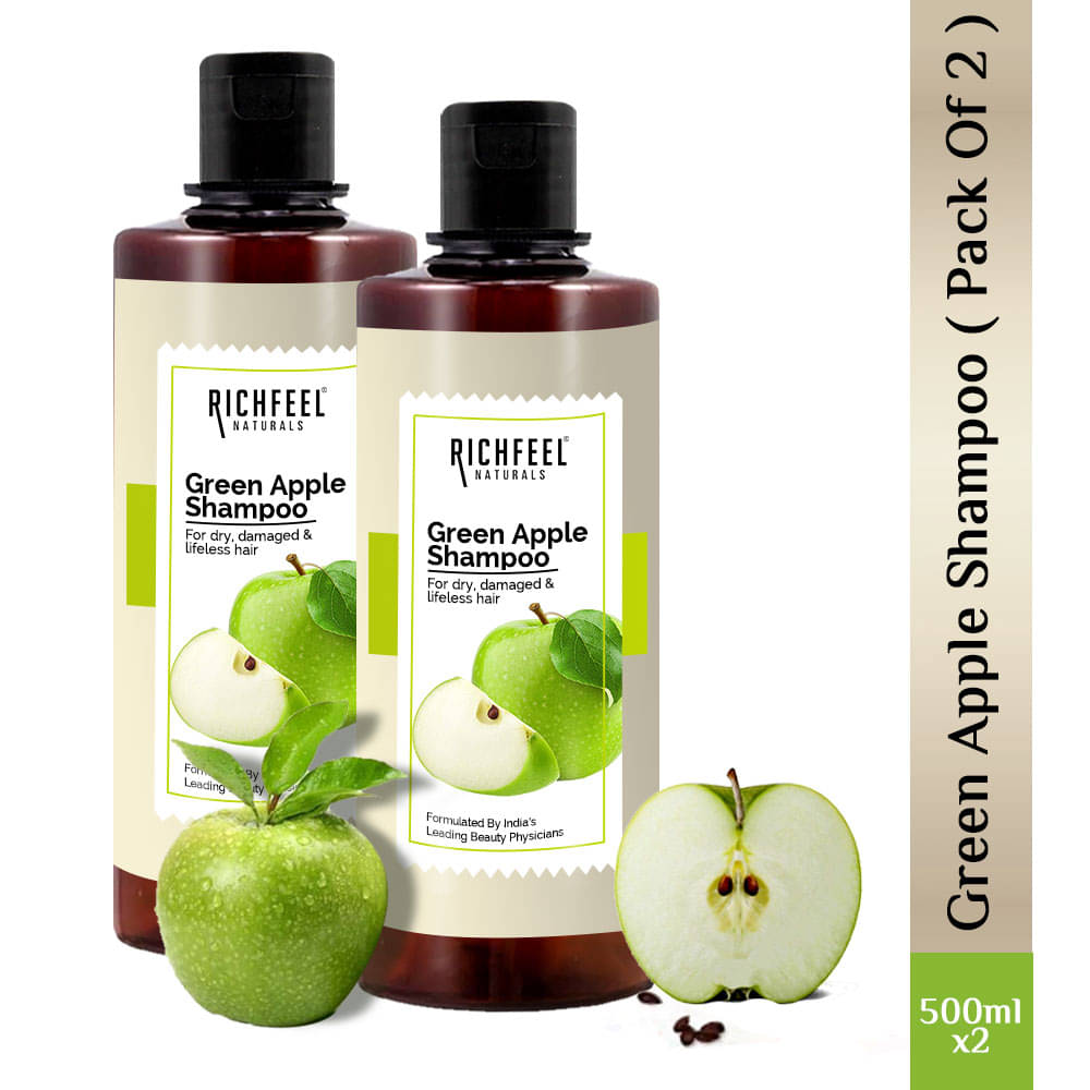     			Richfeel Green Apple Shampoo 500 Ml Pack of 2