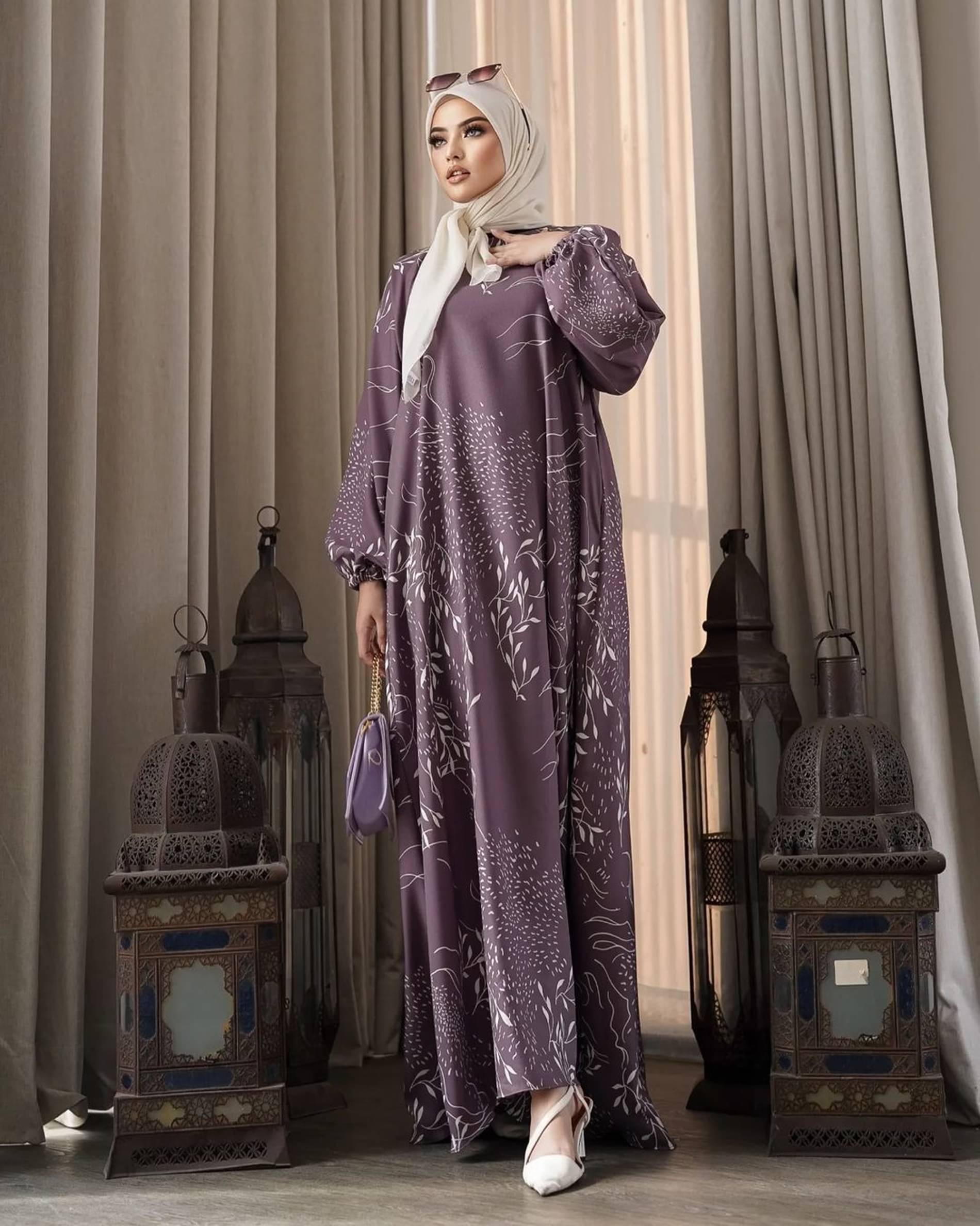     			SARINKU Polyester Burqa without Hijab Maroon ( Pack of 1 )