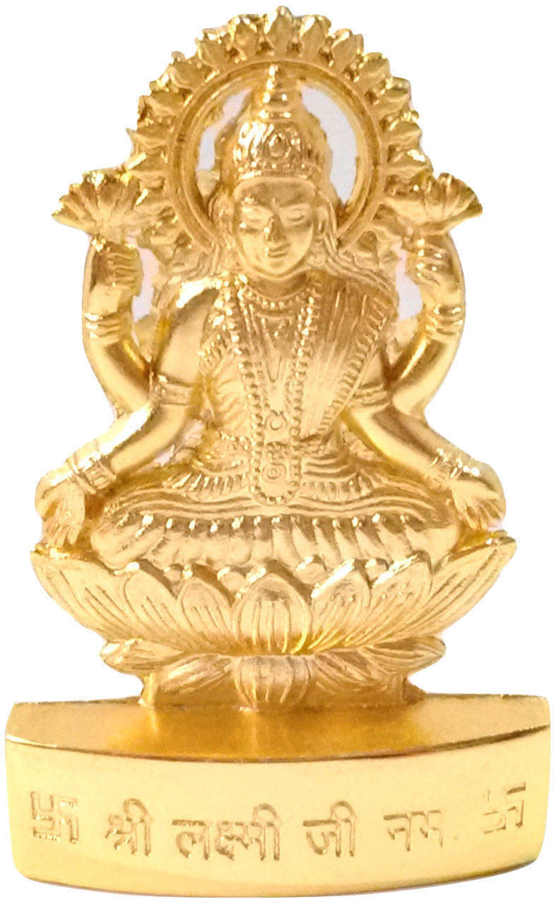     			Shri Astha Vinayak Brass Goddess Laxmi Idol ( 1 cm )