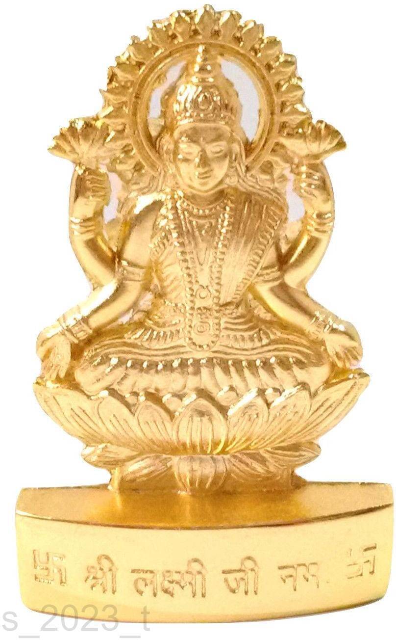     			Shri Astha Vinayak Brass Goddess Laxmi Idol ( 13 cm )