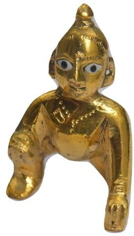 Shri Astha Vinayak Brass Laddu Gopal Idol ( 10.5 cm ) Shri Astha Vinayak Brass Laddu Gopal Idol ( 10.5 cm )
