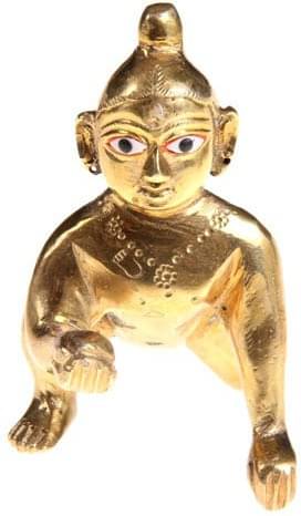 Shri Astha Vinayak Brass Laddu Gopal Idol ( 14 cm ) Shri Astha Vinayak Brass Laddu Gopal Idol ( 14 cm )