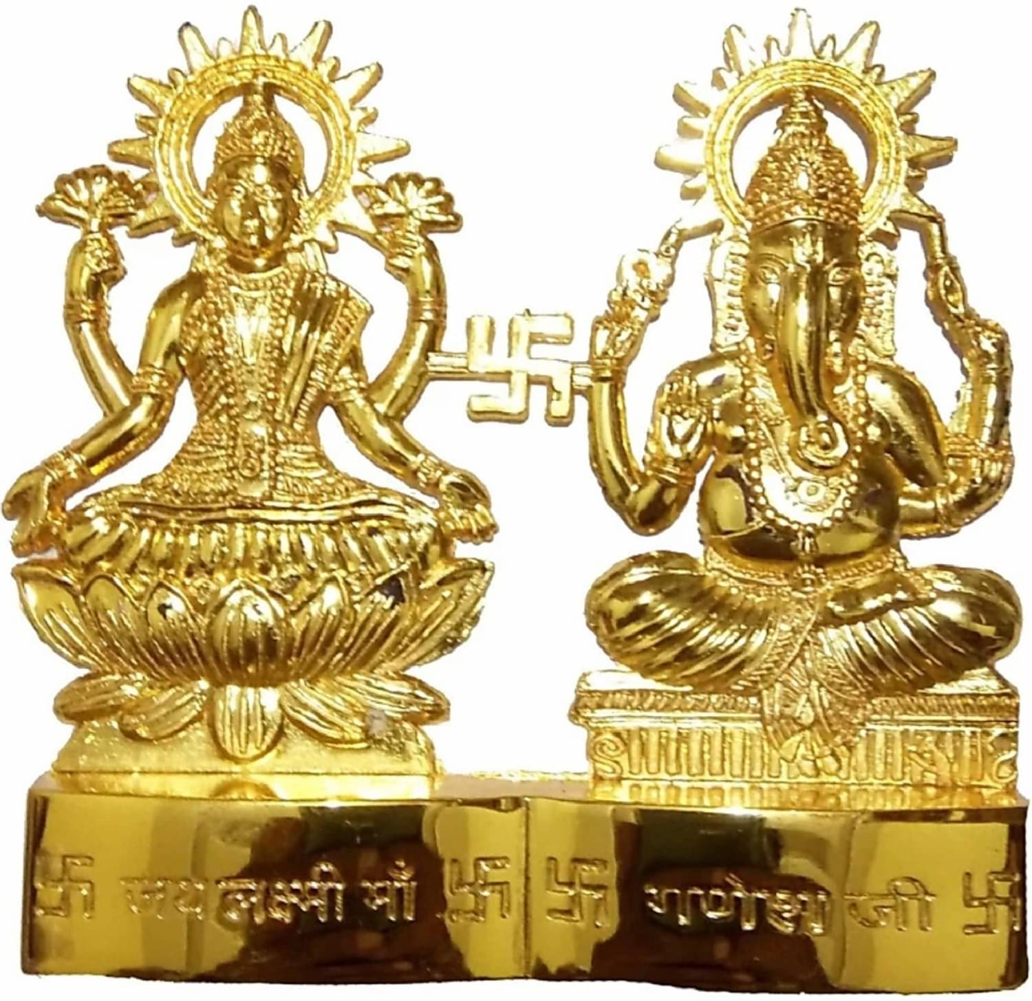     			Shri Astha Vinayak Brass Laxmi Ganesh Idol ( 2 cm )