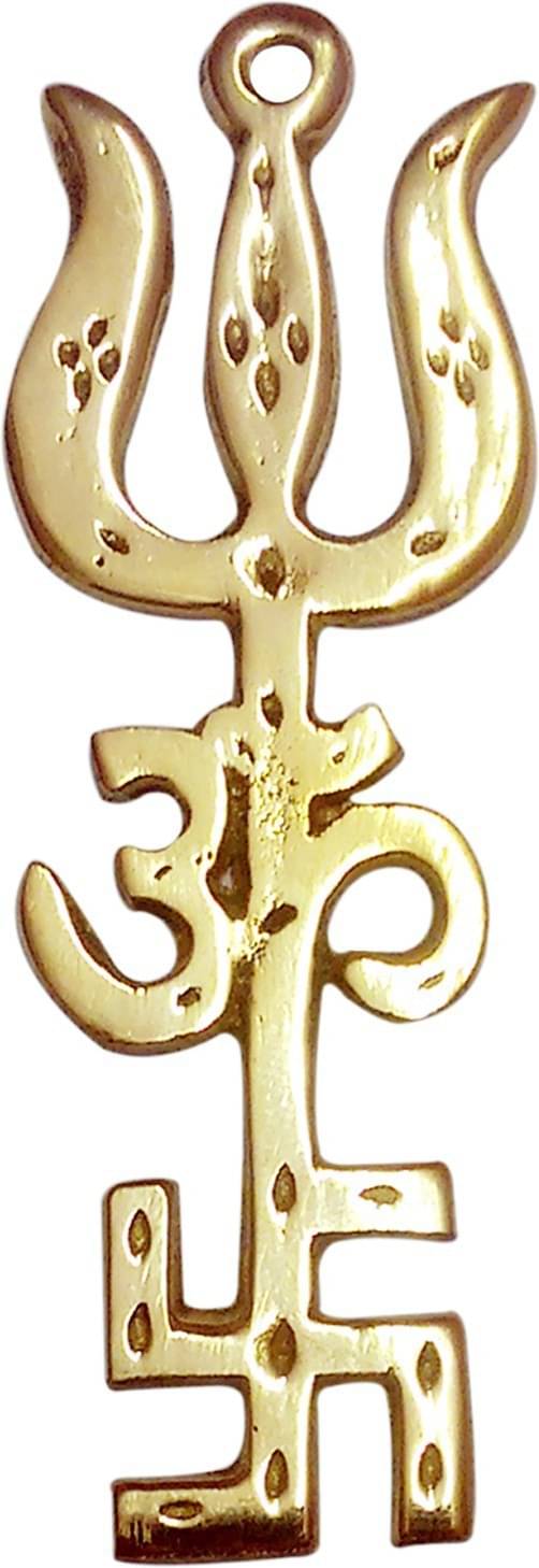     			Shri Astha Vinayak Brass Lord Shiva Idol ( 0.1 cm )