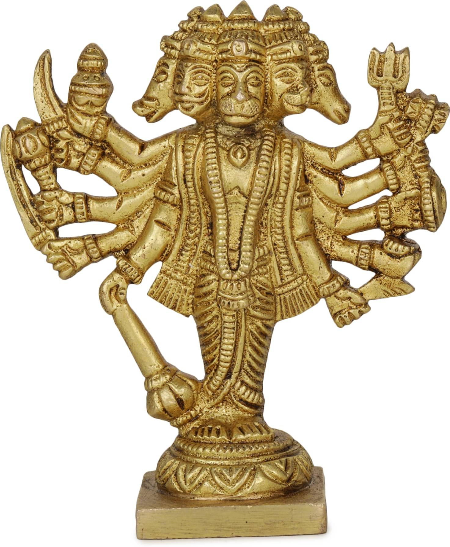     			Shri Astha Vinayak Brass Punchmukhi hanuman Idol ( 3.5 cm )