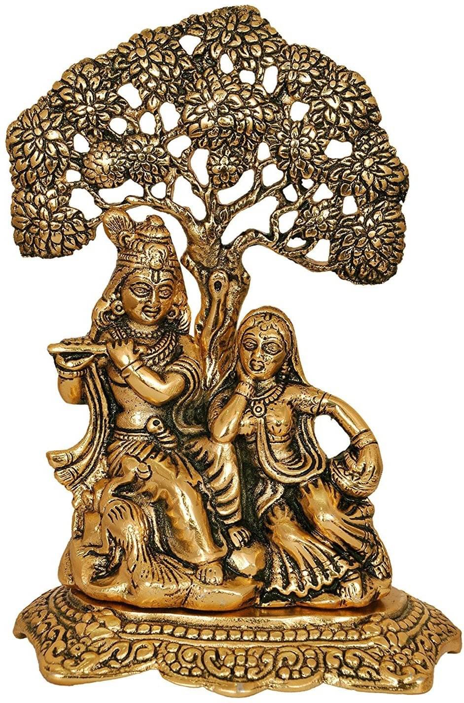 Shri Astha Vinayak Brass Radha Krishna Idol ( 8 cm )     			Shri Astha Vinayak Brass Radha Krishna Idol ( 8 cm )