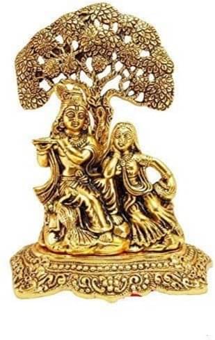     			Shri Astha Vinayak Brass Radha Krishna Idol ( 8 cm )