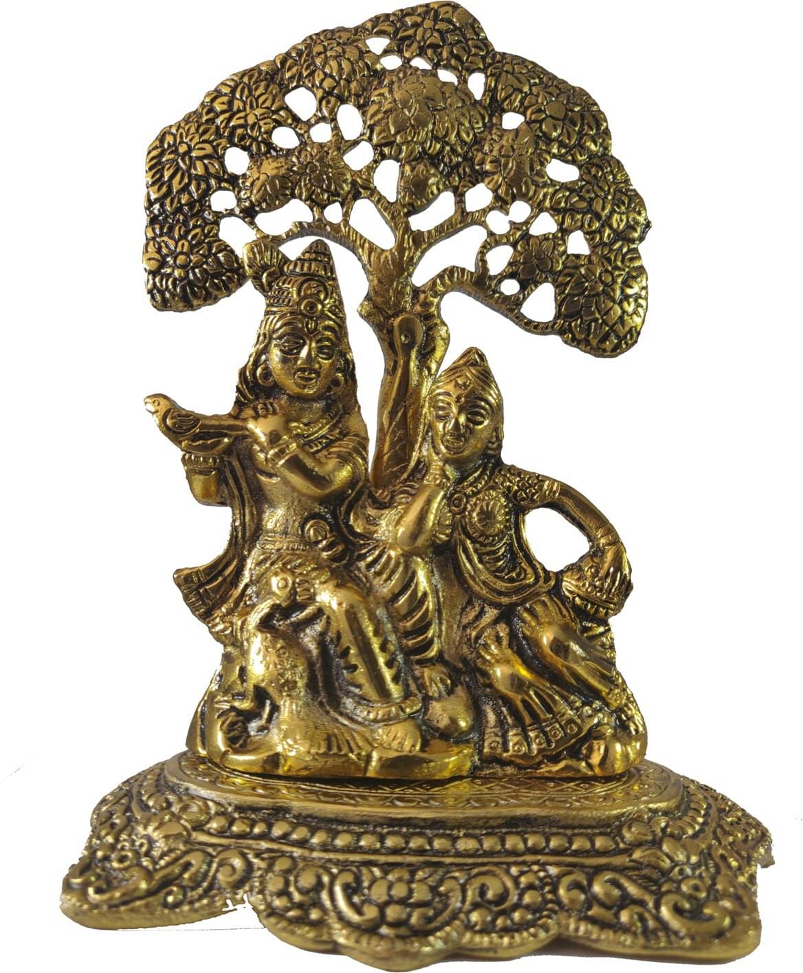     			Shri Astha Vinayak Brass Radha Krishna Idol ( 5 cm )