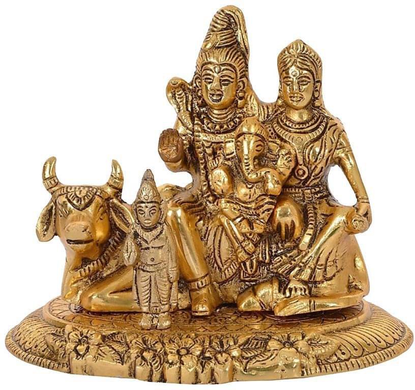     			Shri Astha Vinayak Brass Shiv Family Idol ( 6 cm )