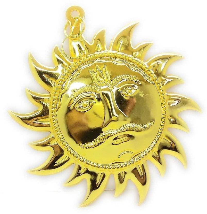     			Shri Astha Vinayak Brass Sun God Idol ( 2 cm )