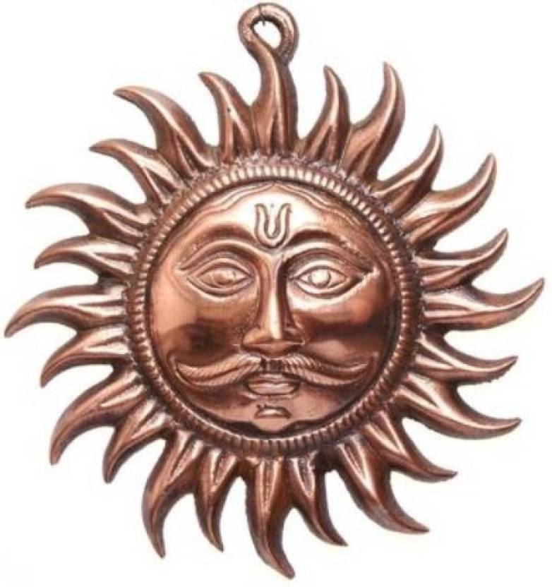    			Shri Astha Vinayak Brass Sun God Idol ( 5 cm )