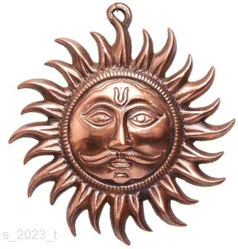     			Shri Astha Vinayak Brass Sun God Idol ( 9 cm )