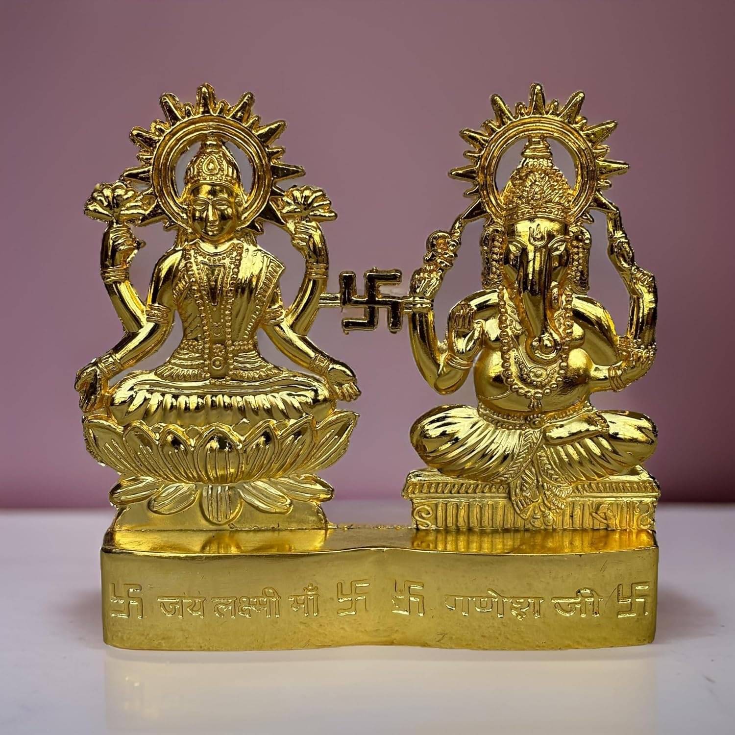    			Shri Astha Vinayak Iron Laxmi Ganesh Idol ( 1 cm )
