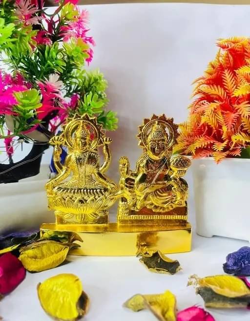     			Shri Astha Vinayak Iron Laxmi Kuber Idol ( 1 cm )