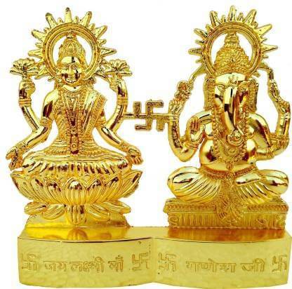 Shri Astha Vinayak Iron Laxmi Ganesh Idol ( 8 cm ) Shri Astha Vinayak Iron Laxmi Ganesh Idol ( 8 cm )