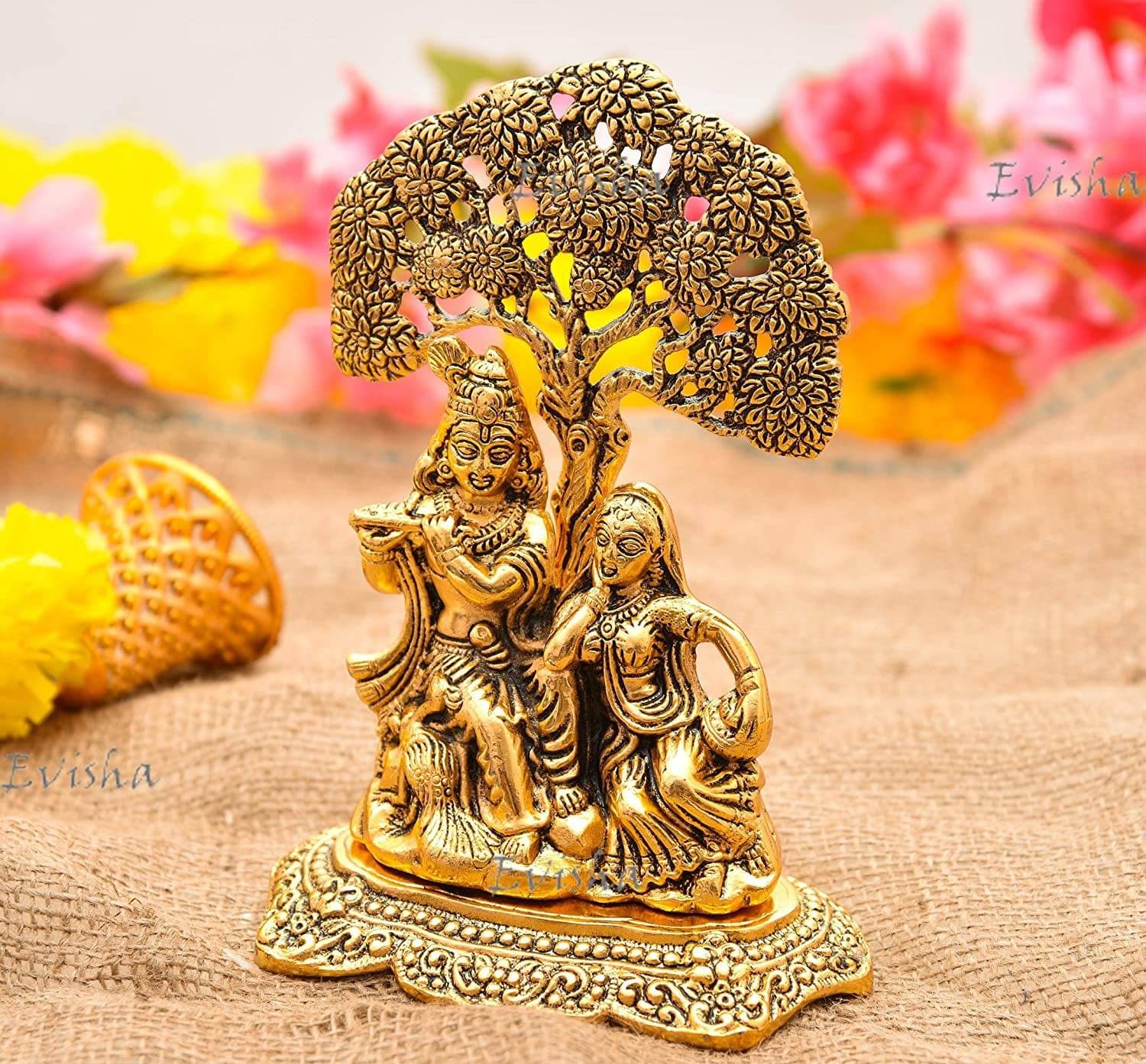 Shri Astha Vinayak Iron Radha Krishna Idol ( 12 cm ) Shri Astha Vinayak Iron Radha Krishna Idol ( 12 cm )