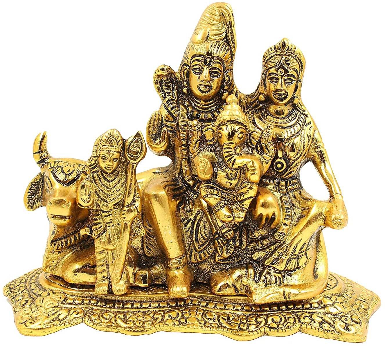 Shri Astha Vinayak Iron Shiv Family Idol ( 12 cm ) Shri Astha Vinayak Iron Shiv Family Idol ( 12 cm )