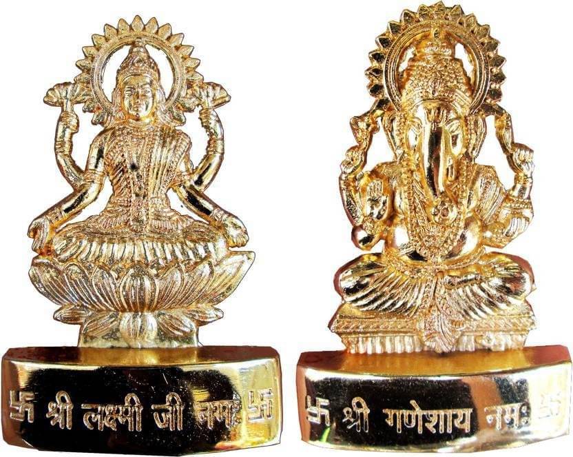 Shri Astha Vinayak Marble Laxmi Ganesh Idol ( 5 cm ) Shri Astha Vinayak Marble Laxmi Ganesh Idol ( 5 cm )