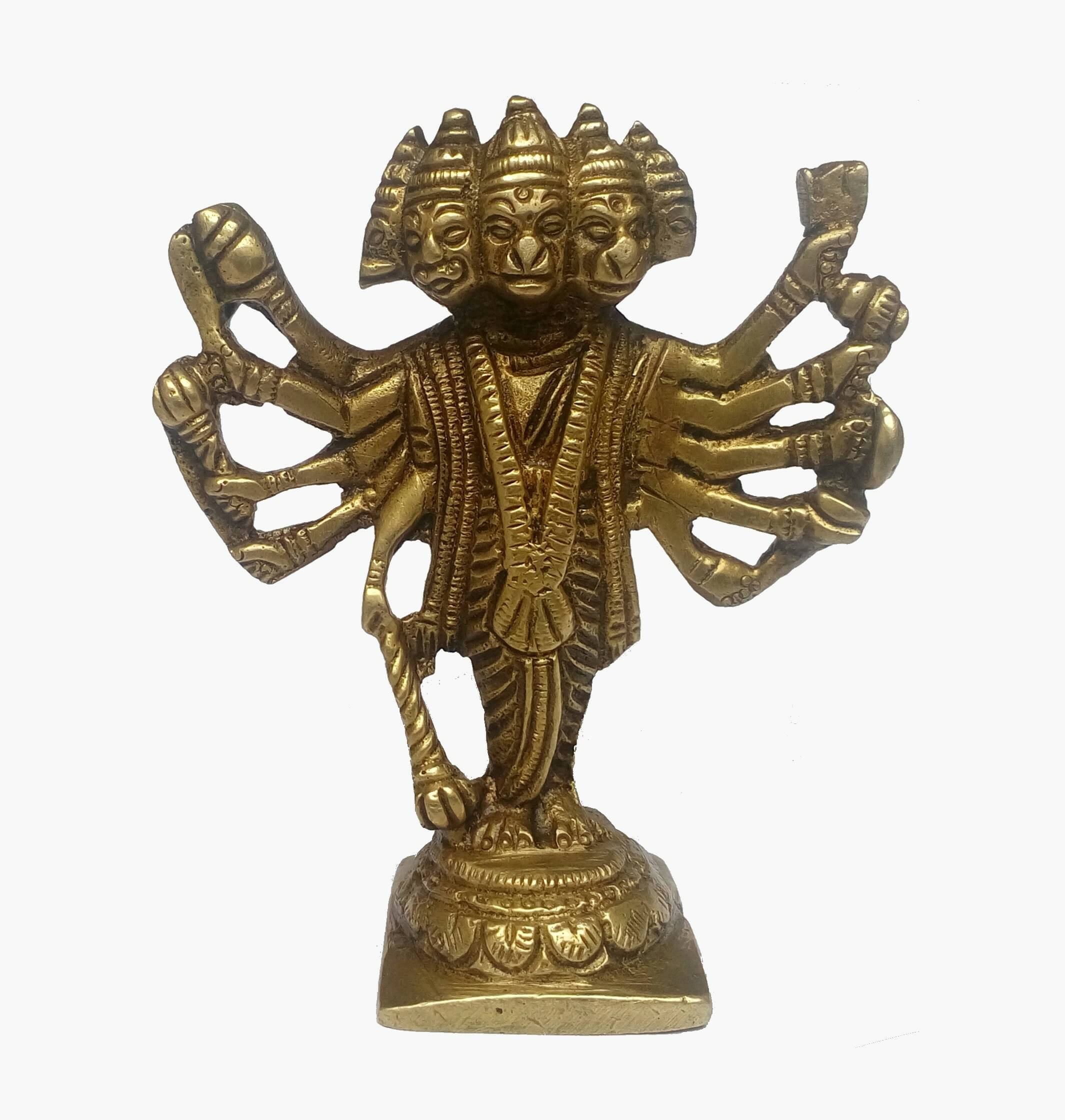     			Shri Astha Vinayak Marble Punchmukhi hanuman Idol ( 3.5 cm )