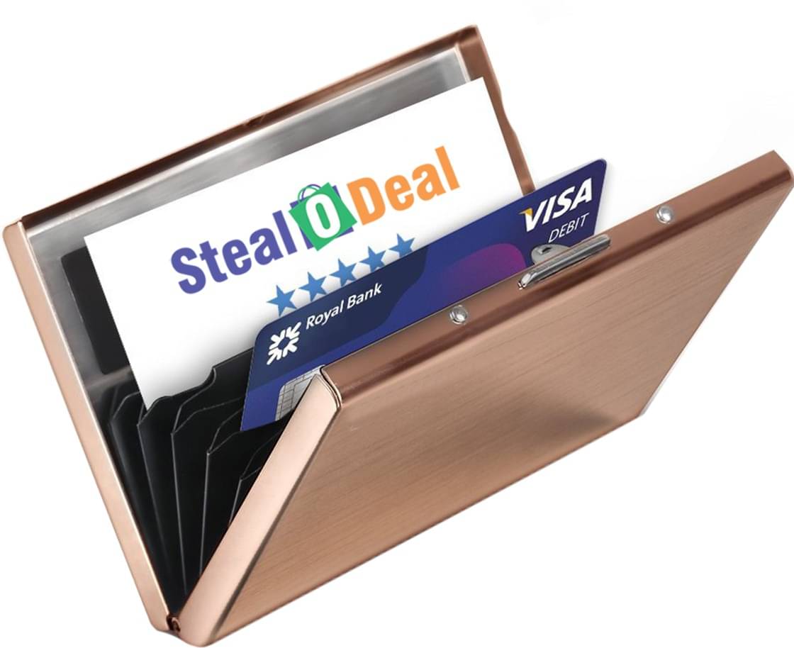     			Stealodeal Steel Card Holder ( Pack 1 )
