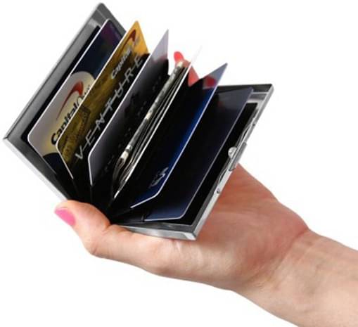     			Stealodeal Steel Card Holder ( Pack 1 )