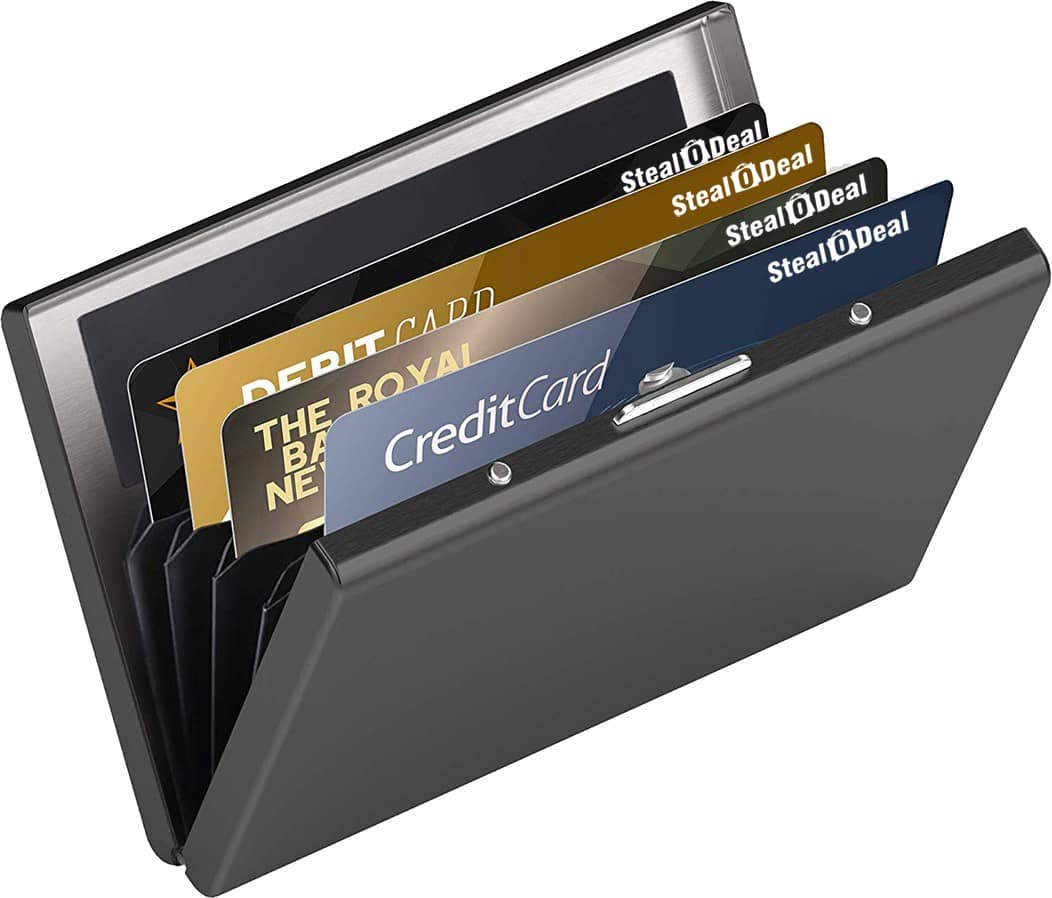 Stealodeal Steel Card Holder ( Pack 1 )