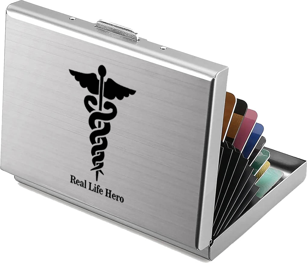     			Stealodeal Steel Card Holder ( Pack 1 )