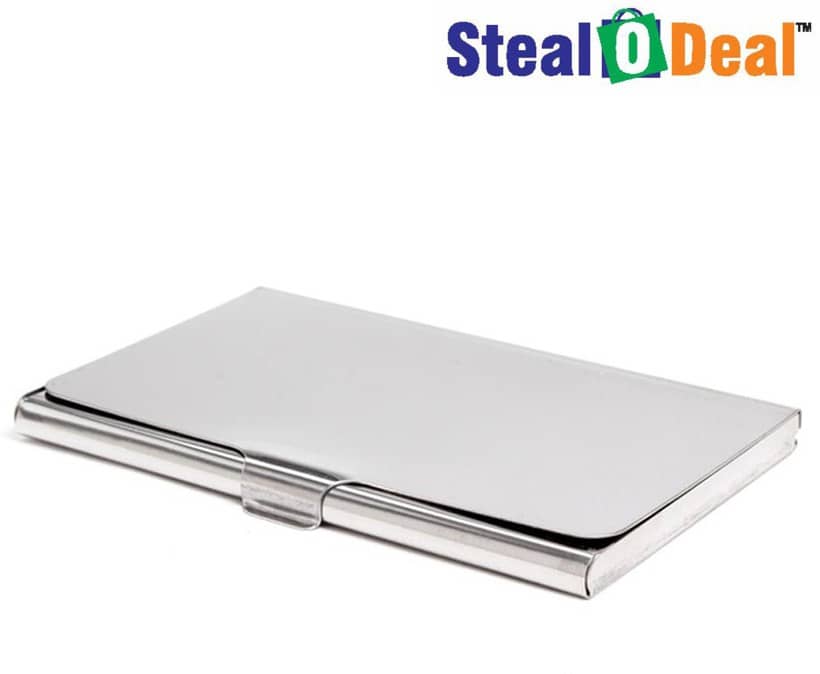Stealodeal Steel Card Holder ( Pack 1 )