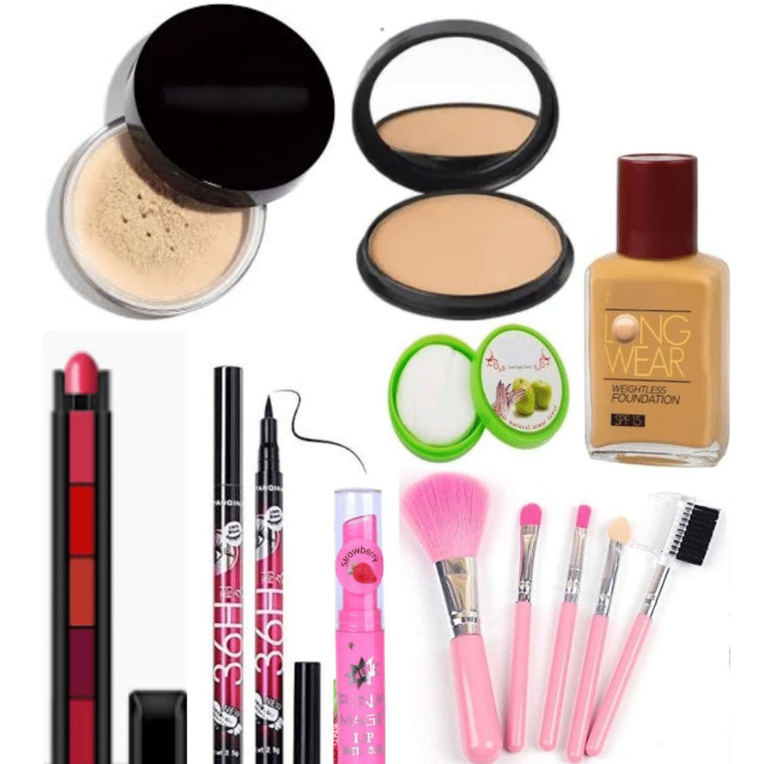     			Swenky Makeup Kit Full Set , All-In-One Beauty Collection Makeup Kit Combo For Women (Pack of 9)