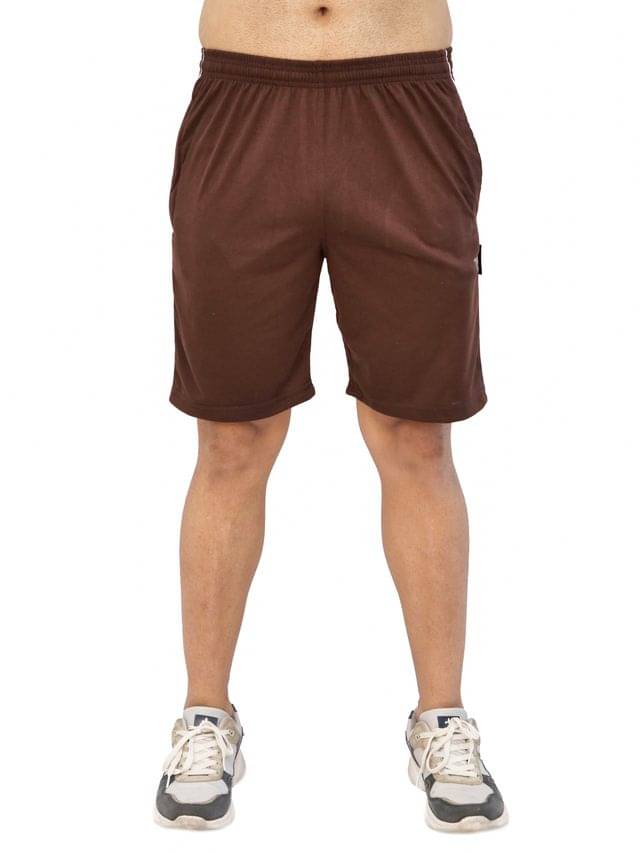     			TF Brown Cotton Blend Men's Shorts ( Pack of 1 )