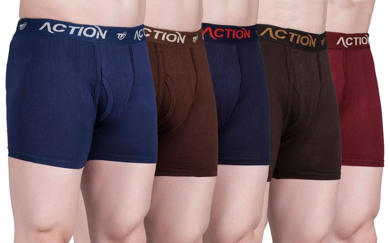 TF Pack of 5 Cotton Blend Briefs For Men's ( Multicolor ) TF Pack of 5 Cotton Blend Briefs For Men's ( Multicolor )