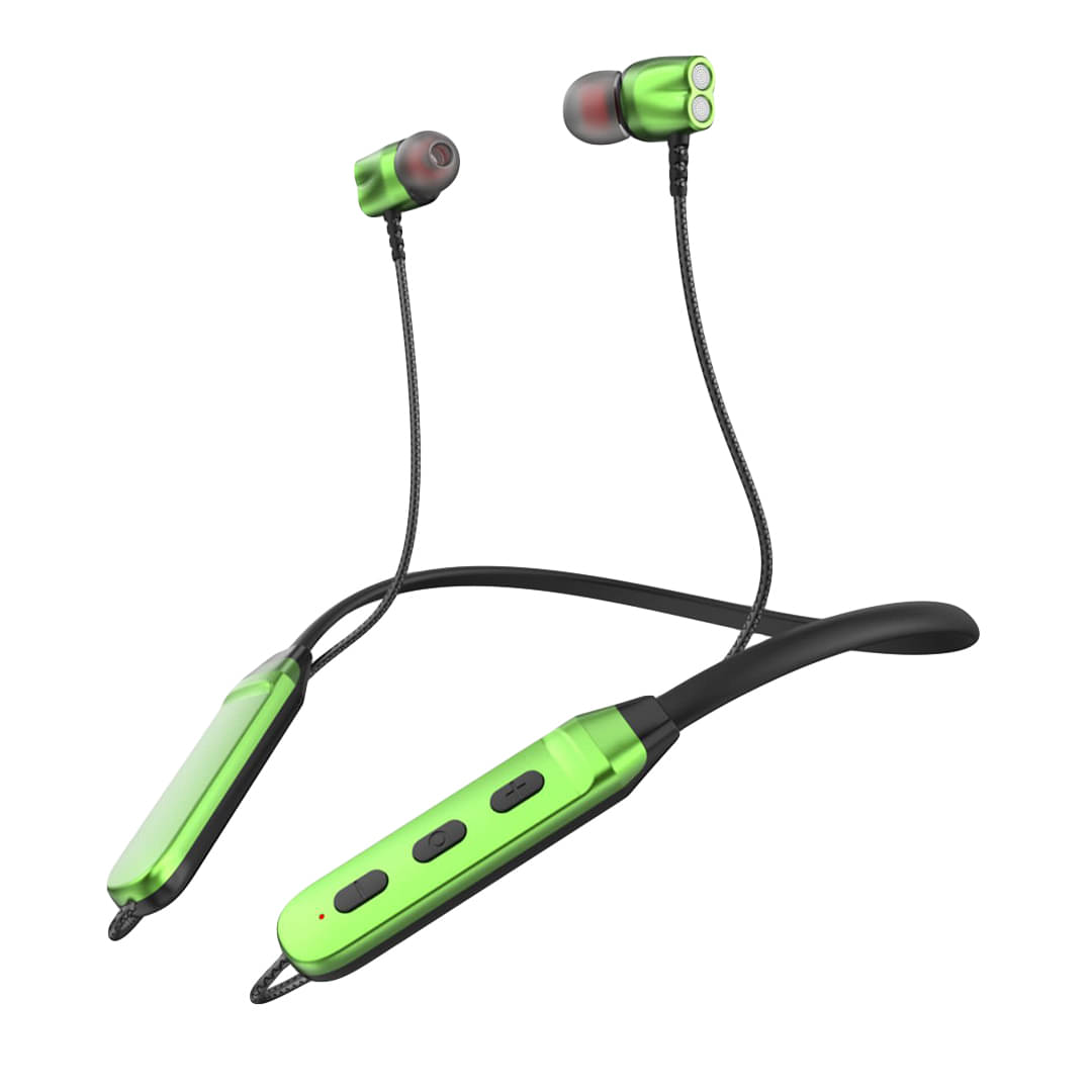 TecSox Pulse200 Bluetooth Neckband | 20H Playtime | Deep Bass | Green TecSox Pulse200 Bluetooth Neckband | 20H Playtime | Deep Bass | Green