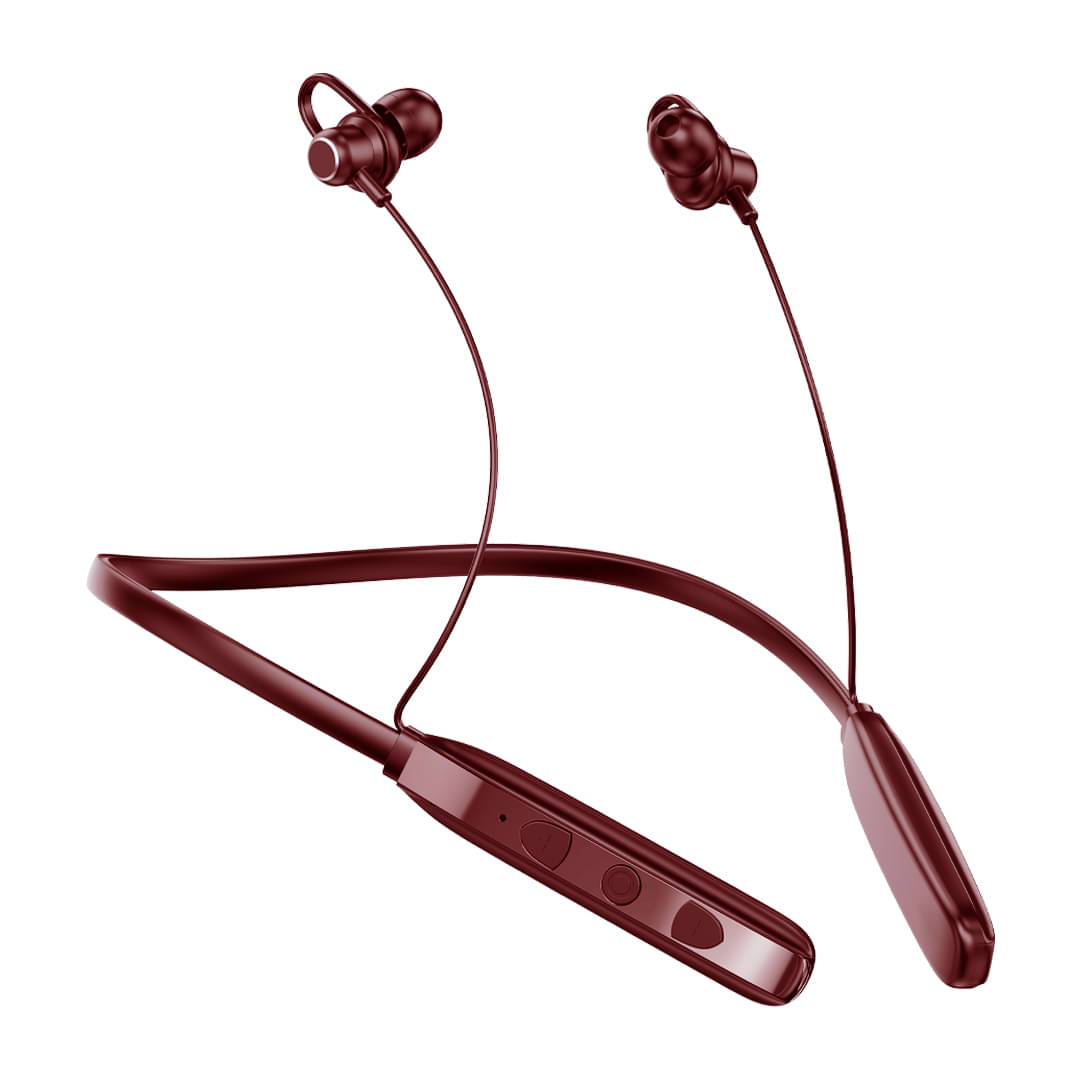 Tecsox In-the-ear Bluetooth Headset with Upto 30h Talktime Deep Bass - Red Tecsox In-the-ear Bluetooth Headset with Upto 30h Talktime Deep Bass - Red