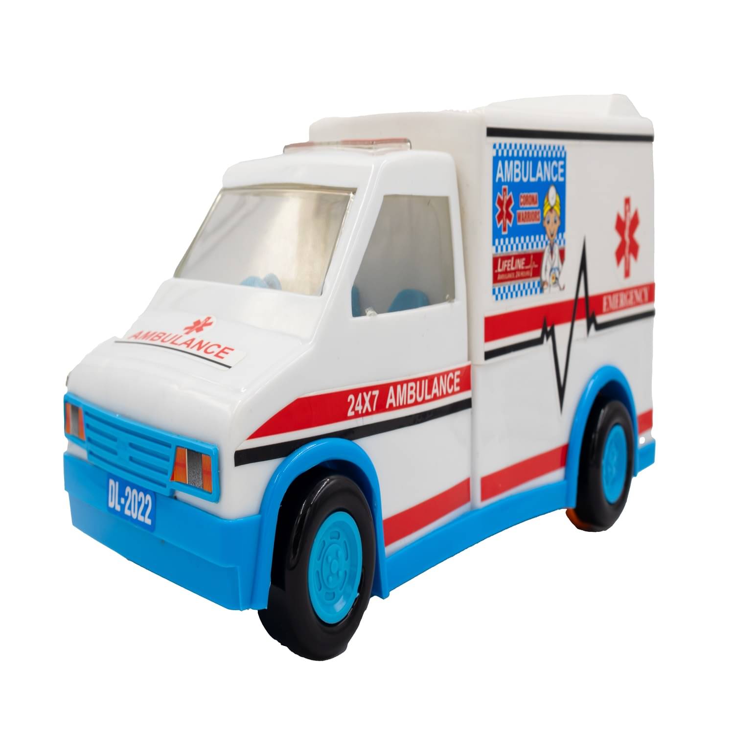 Toybharat Ambulance Kids |Multicolour | Friction Power Toy | Birthday Gift Toybharat Ambulance Kids |Multicolour | Friction Power Toy | Birthday Gift