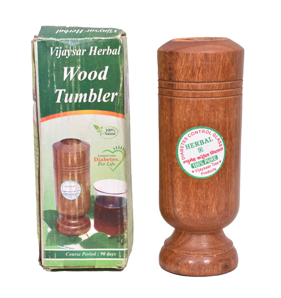     			ZIPPIWUD Sugar Control Glass Solid Wood Tea Cup 100 ml ( Pack of 1 )