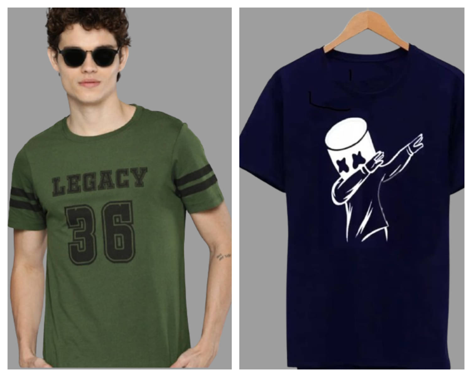 attitude start of fashion Polyester Regular Fit Printed Half Sleeves Men's Round T-Shirt - Blue ( Pack of 2 )     			attitude start of fashion Polyester Regular Fit Printed Half Sleeves Men's Round T-Shirt - Blue ( Pack of 2 )