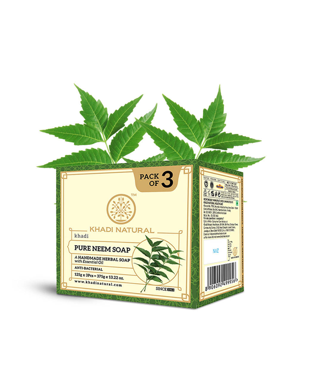     			khadi natural Freshness Soap for All Skin Type ( Pack of 3 )