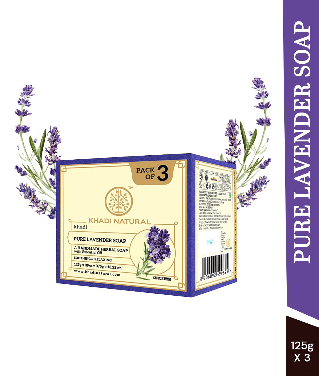 LA ORGANO Glutathione Lemon Skin Lightening Soap 300 g Pack of 3