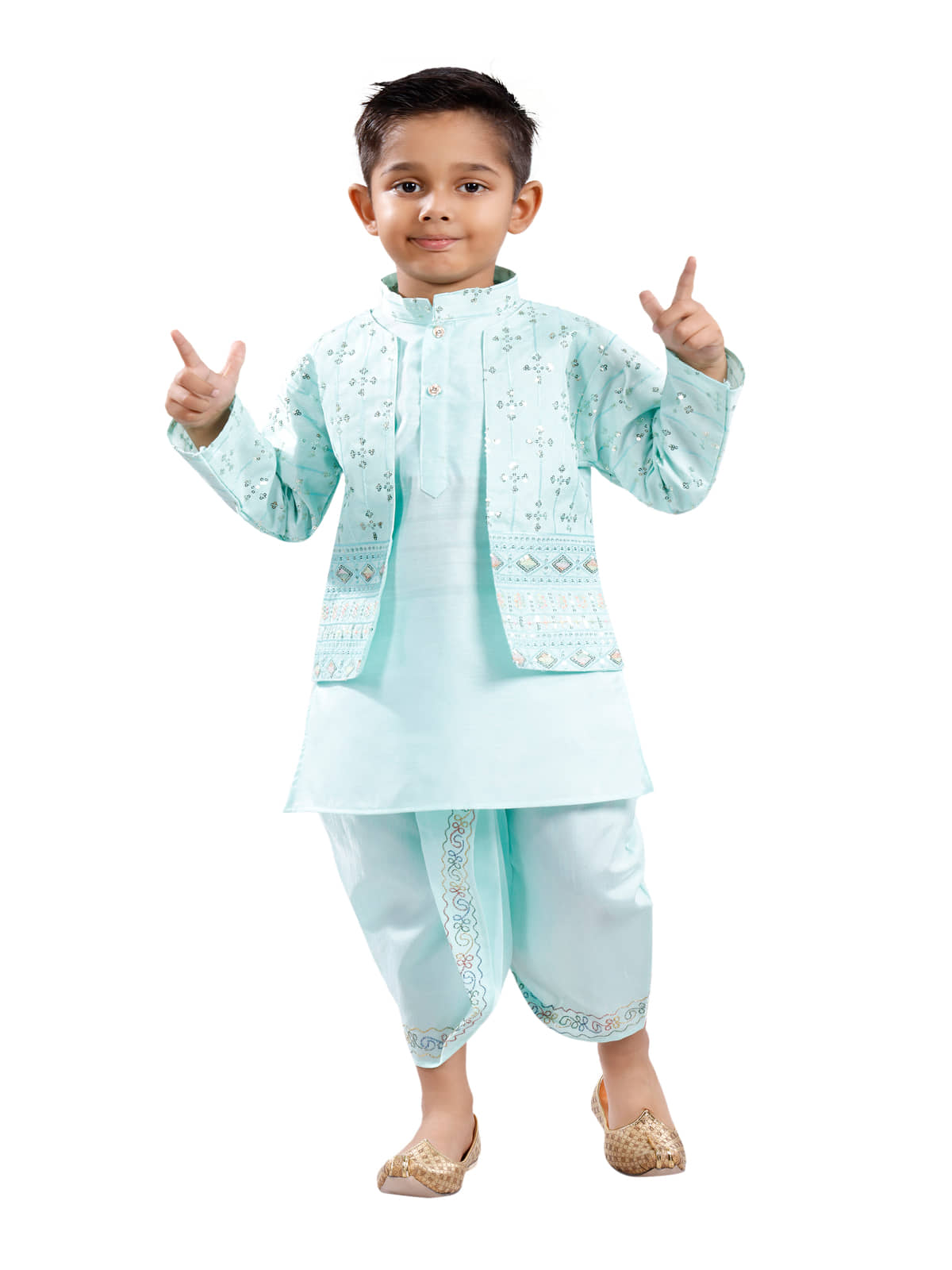 s muktar garments Baby Boys Cotton Blend Ethnic - Pattern Dhoti Kurta Set ( Yellow , Pack of 1 ) - Kurtas & Kurta Sets | Buy online on ZillyBuy