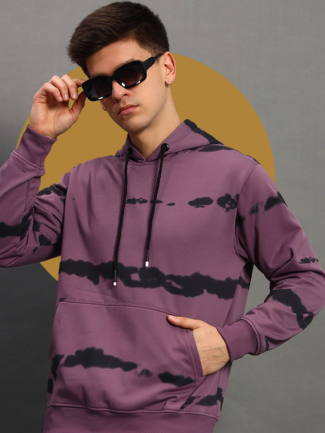 stelvin Cotton Blend Hooded Men's Sweatshirt - Pink ( Pack of 1 )