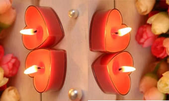     			AFAST Red Spice Wax Tea Light Candle 3 cm ( Pack of 4 )