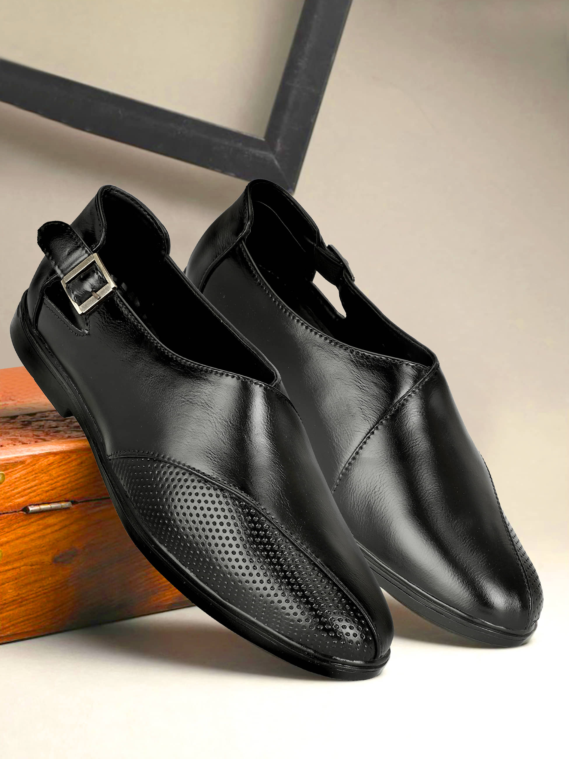 Buxton - Black Men's Sandals