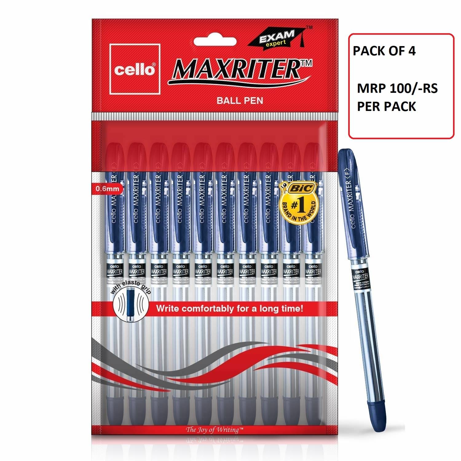 Cello Butterflow Classic Roller Pen Blister Pack Blue