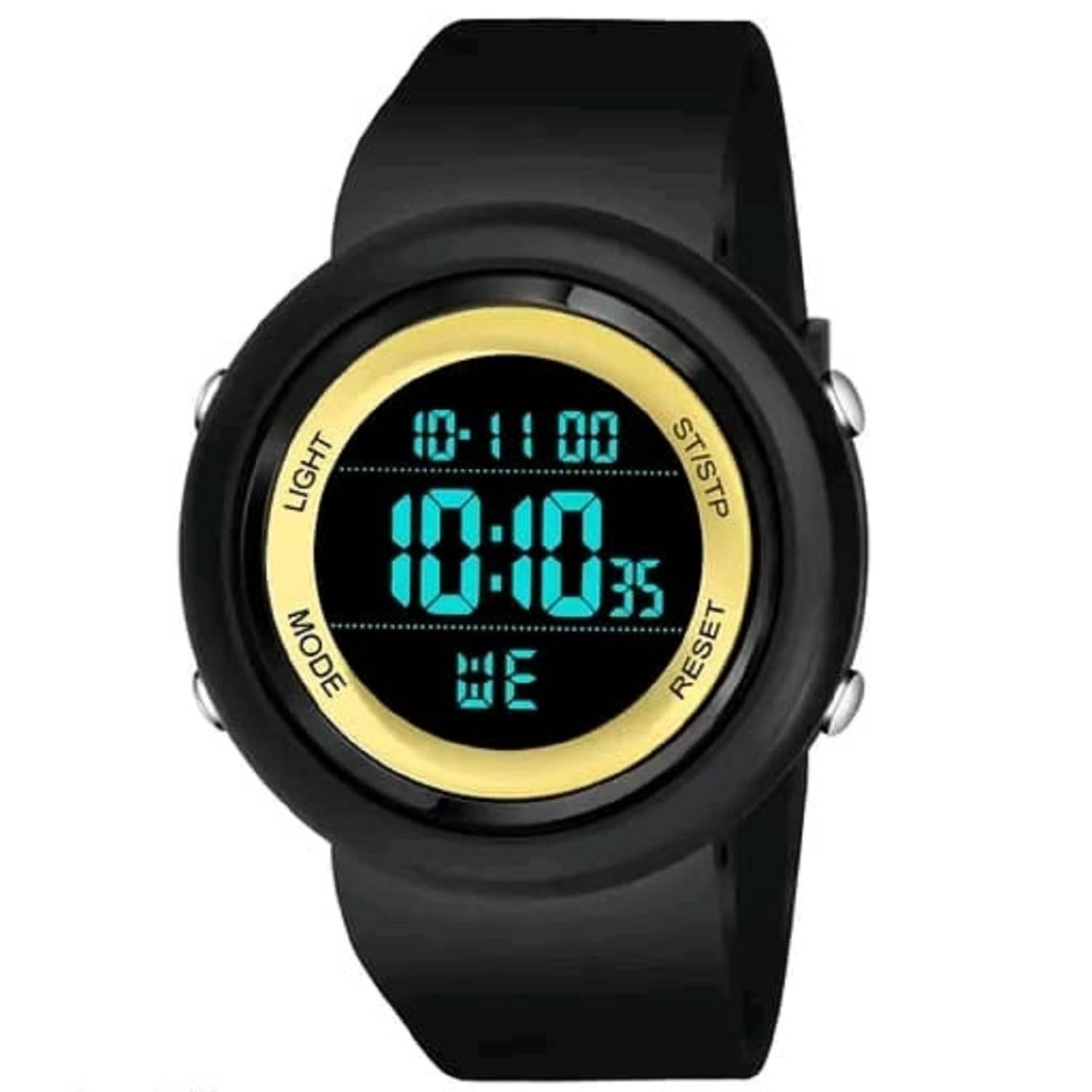     			DECLASSE Black PU Digital Men's Watch
