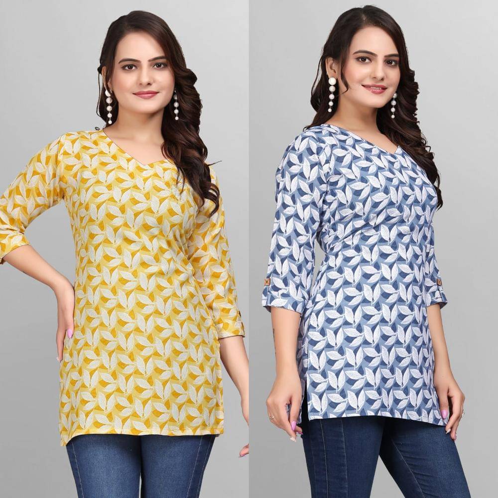 Devakii Women's Cotton Blend Tunic ( Grey )     			Devakii Women's Cotton Blend Tunic ( Grey )