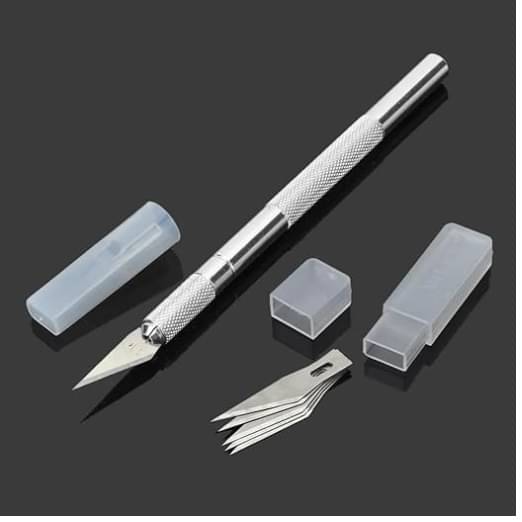 Eclet Detail Pen Knife with 5 Interchangeable Sharp Blades for Carving/Mat Cutting &Paper Cutting (Code 20 Eclet Detail Pen Knife with 5 Interchangeable Sharp Blades for Carving/Mat Cutting &Paper Cutting (Code 20
