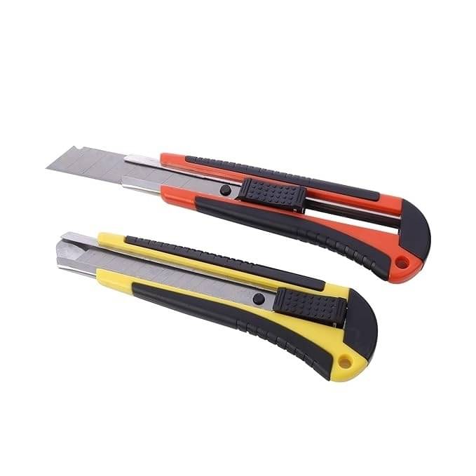     			Eclet Heavy Duty 18 mm Cutter Knife [ Color as per Availability | Cutter Pack of 2 ]