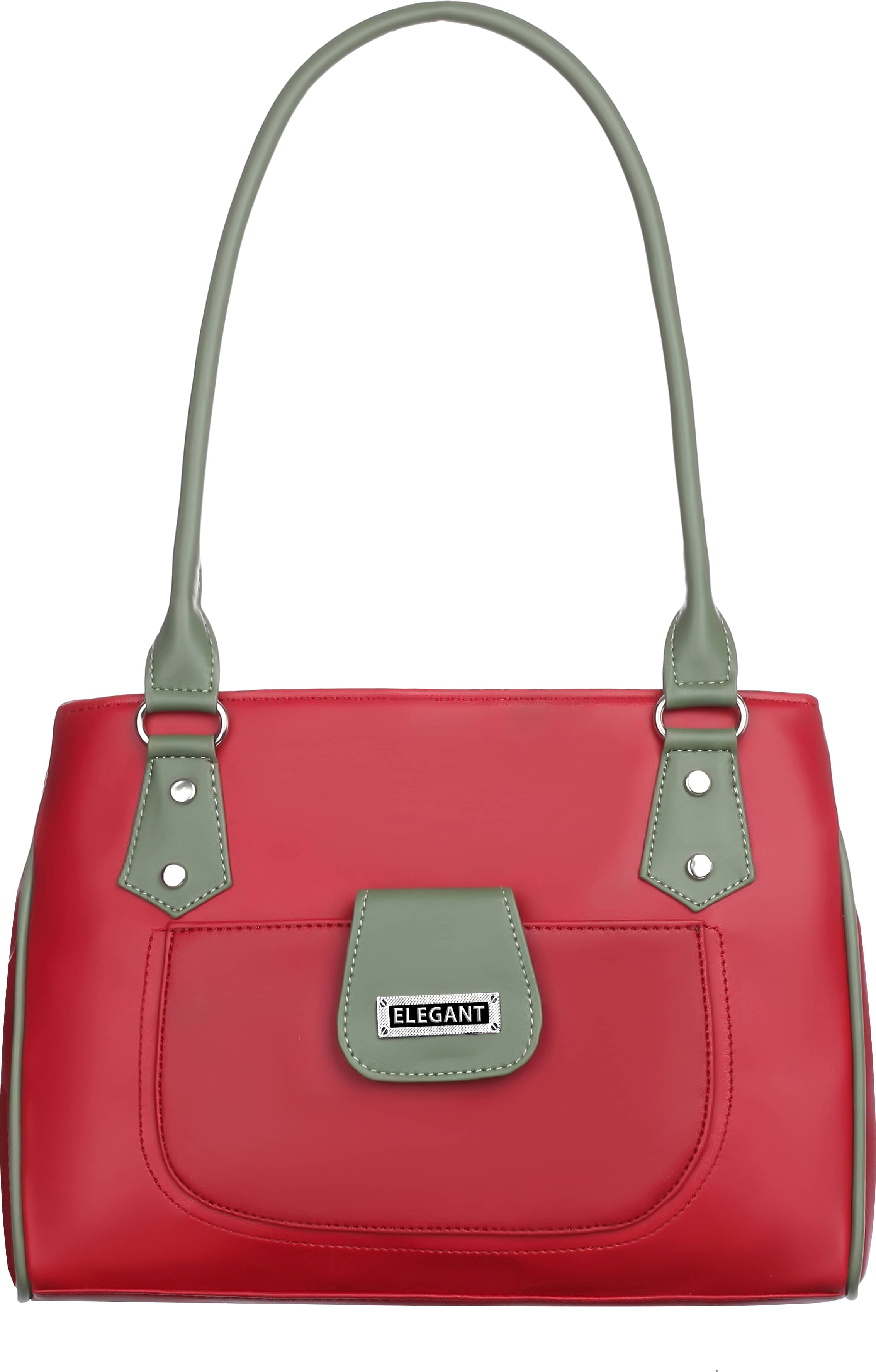     			Elegant Shoulder Bag PU Set of 1 ( Maroon )
